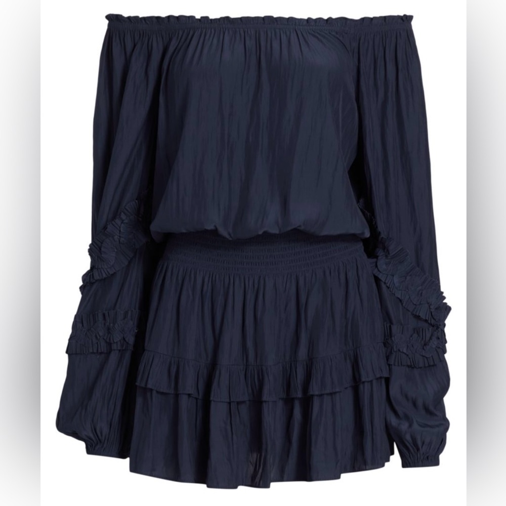Ramy Brook Fay minidress SZ M navy blue - Picture 4 of 11